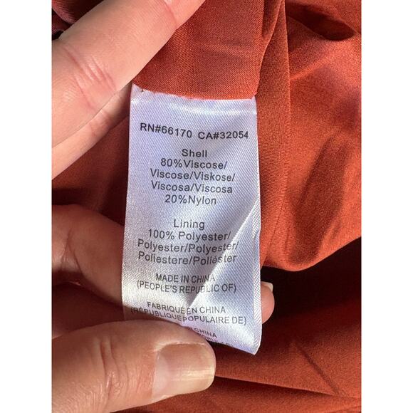 NEW NWT Hutch Dusty Rose Velvet Floral Burnout Wide Leg Trouser Pants - S - Picture 8 of 9